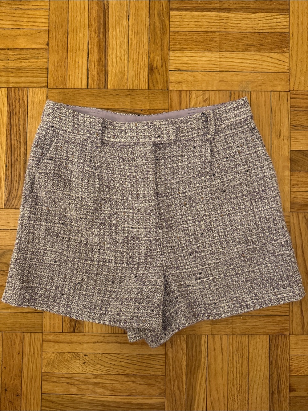 Steve Madden Lavender Tweed Bermuda Shorts